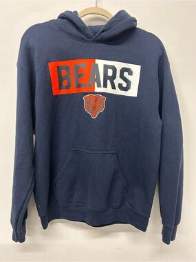 NFL Navy Hoodie with Orange & White BEARS Graphic